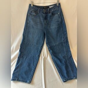BCBGeneration Barrel Leg Jean Women's Size 1/25 Synopsis Wash Medium Streetwear